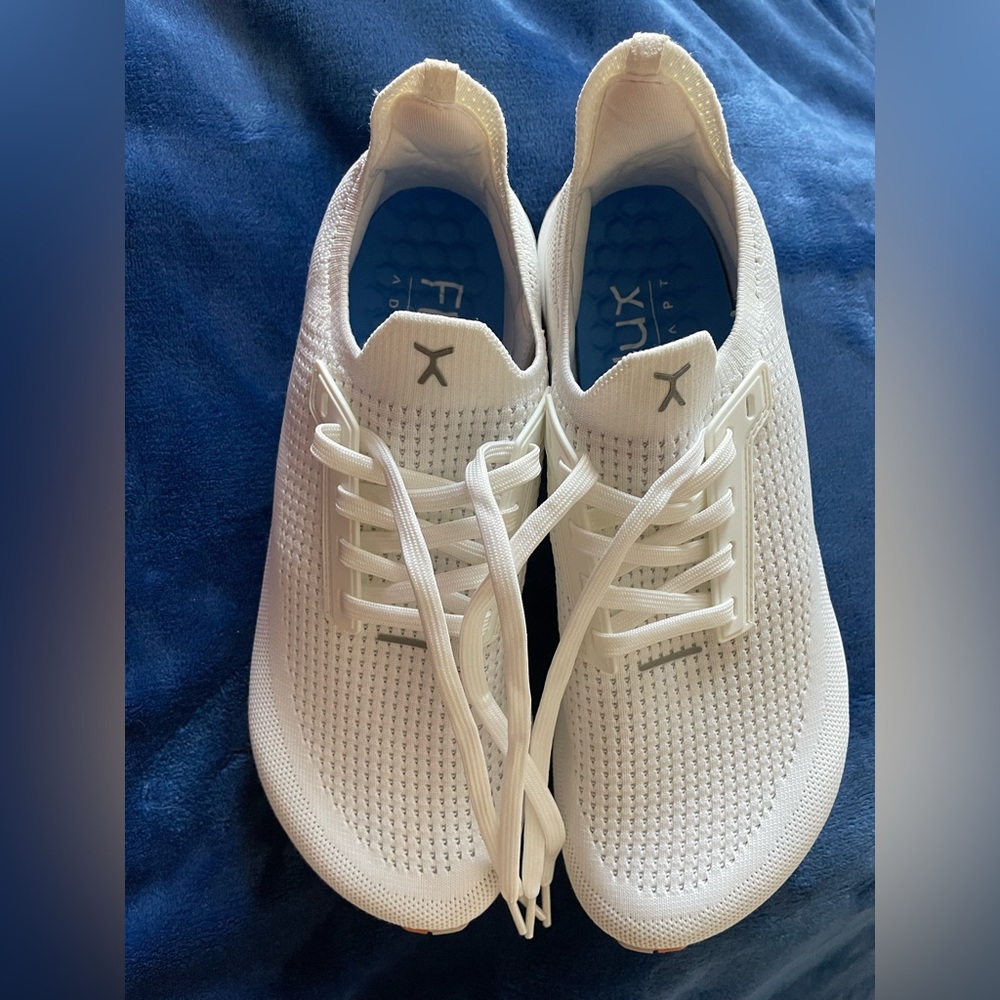 Flux Adapt Runner White Gum Running Athletic Barefoot Knit Shoes